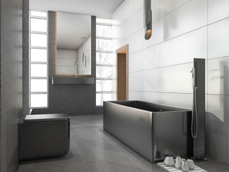 bagno moderno contemporaneo 01